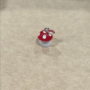 Charming Red and White Mushroom Pendant